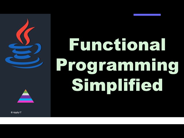 What is Functional Programming in Java | 01 | Apply IT
