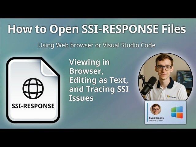 How to Open SSI-RESPONSE Files (Server Side Include Response)