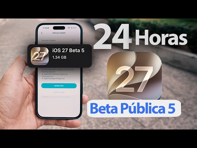 24 Hours USING iOS 27 Public BETA 5 !!!