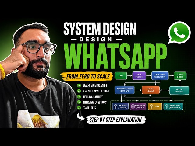 How I Would Design WhatsApp in a System Design Interview | Complete Production-Grade System Design