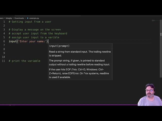 Basic User Input Python