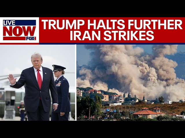 BREAKING: Trump says U.S. will hold off on further Iran strikes