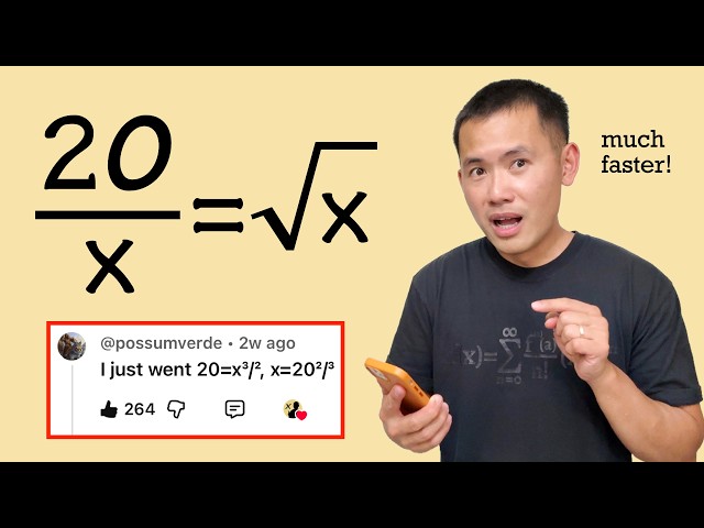 How to solve 20/x=sqrt(x)