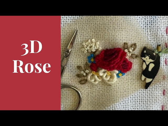 How to Stitch a Stunning Upright Rose with Cast-On Stitches 🌹