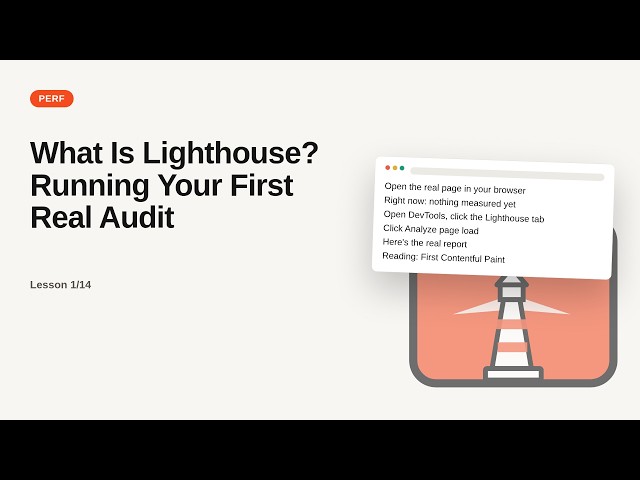Web Performance Series: What Is Lighthouse? Running Your First Real Audit