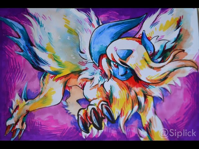 Mega-Absol traditional speedpaint