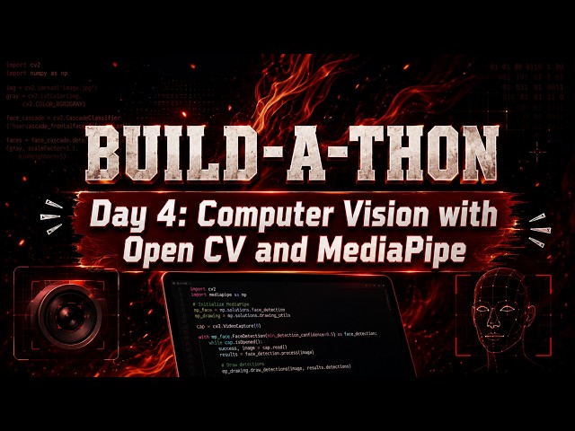 Build-A-Thon Day 4 Computer Vision with Open CV and MediaPipe