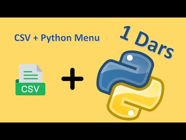 Python.uz #01 - CSV + Python || Ramziddin Khusanov
