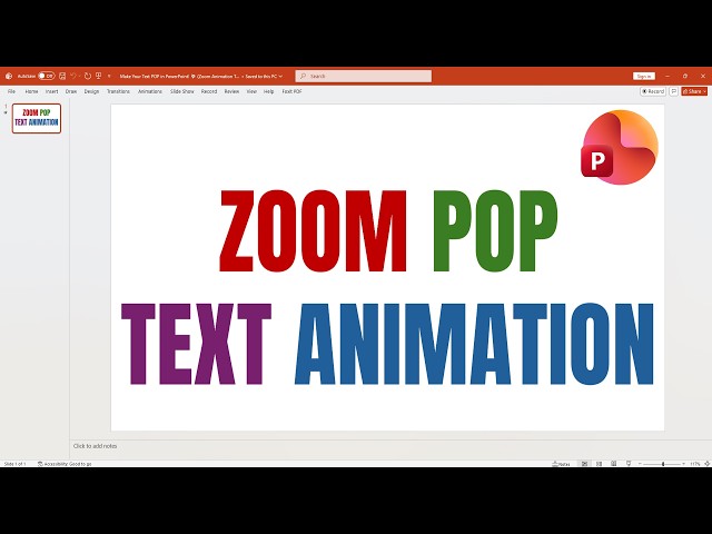 Make Your Text POP in PowerPoint! 💥 (Zoom Animation Trick)