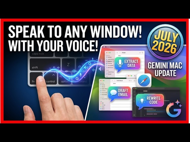 Gemini Speak to Window, new feature in July 2026! #gemini  #ai #artificialintelligence