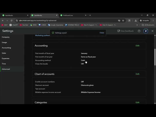 How to Change Accounting Method in QuickBooks Online (QBO 2026)