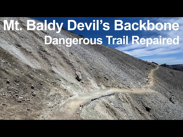 Mt. Baldy Devil's Backbone dangerous part of trail repaired, December 2025 deaths, Mount San Antonio