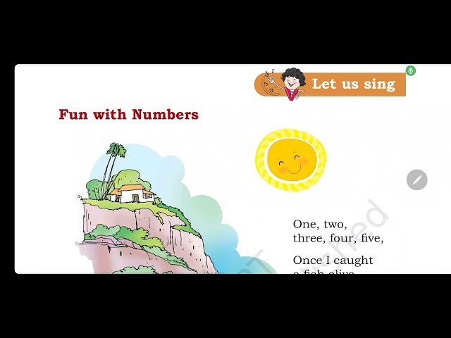 Fun with Numbers | Beautiful English Poem | Mridang Class 1 Cbse Ncert