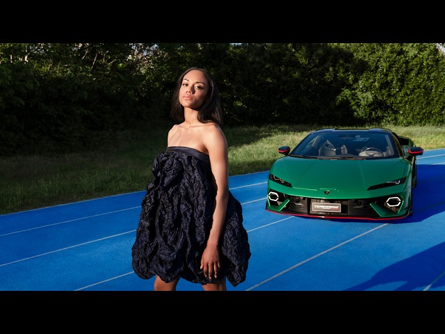 Larissa Iapichino conoce al Lamborghini Temerario | El momento previo al rendimiento