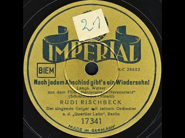 Nach jedem Abschied gibt's ein Wiedersehn! - RUDI RISCHBECK Der singende Geiger mit seinem Orchester