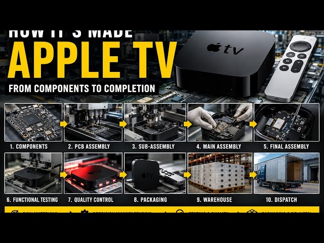 How Apple TV Is Made: Inside the Factory | Apple TV 4K Manufacturing Process