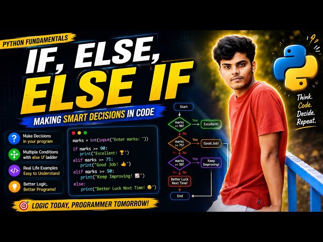Python if , Elif & Else | Python for beginners | Hindi