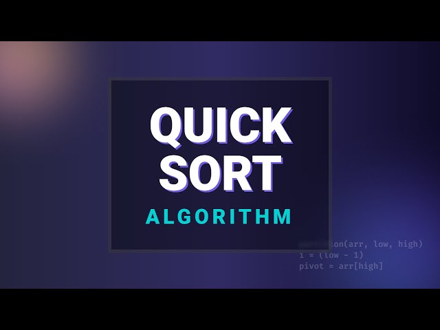 Quick Sort Algorithm Explained - Partition Based Sorting | Coding Interview Series