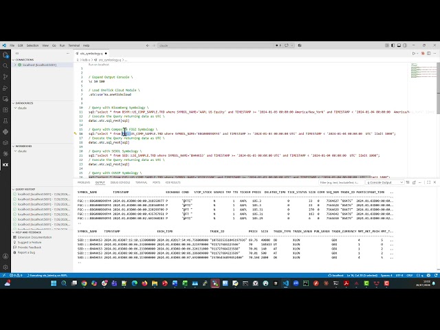 KDB-X OneTick Cloud Plug In: Market Data Retrieval with Symbology of Choice