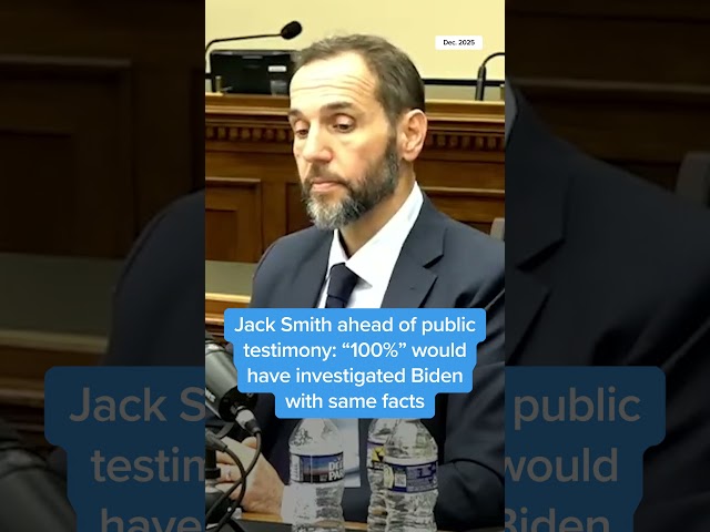 Jack Smith ahead of public testimony: '100%' would have investigated Biden with same facts