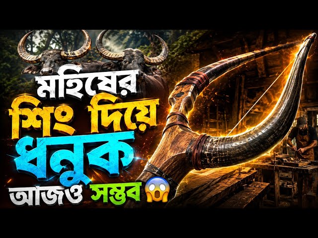 মহিষের শিং দিয়ে ধনুক! 😱 আজও সম্ভব? 🔥