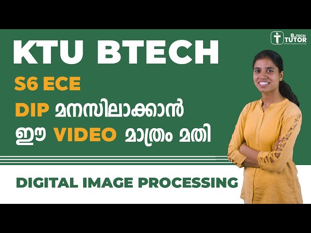 KTU S6 ECE | DIGITAL IMAGE PROCESSING