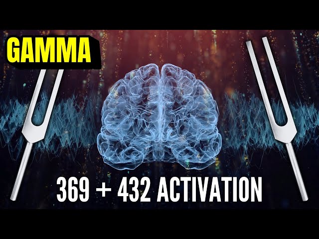 ACTIVATE YOUR ENTIRE BRAIN! 🧠 369 Hz + 432 Hz Tuning Forks (Gamma)