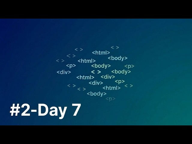 Learning HTML as beginner #2-Day 7