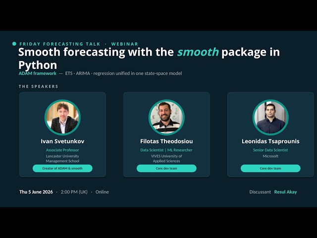 CMAF FFT: Smooth forecasting with the smooth package in Python