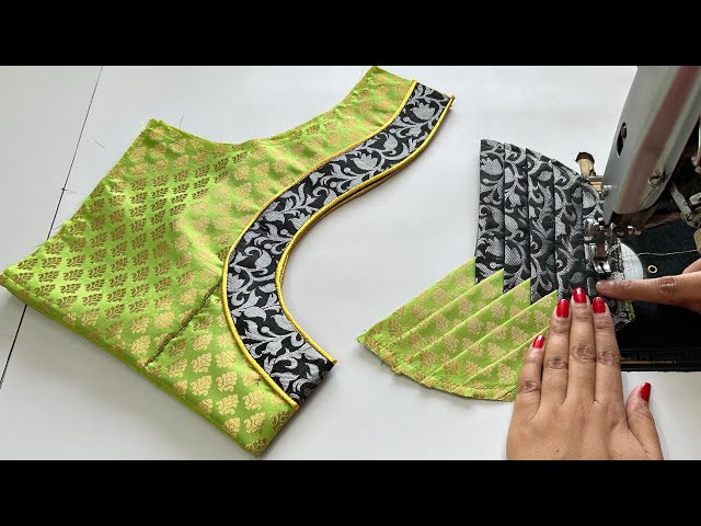Modern Blouse Back Neck Design | Blouse Ki Design | Cutting And Stitching Back Neck Blouse Design