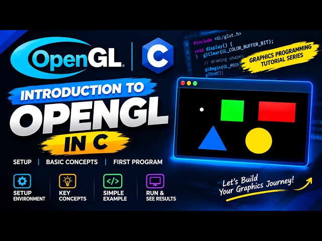 Drawing Basic Shapes in OpenGL | Points, Squares & Rectangles in C