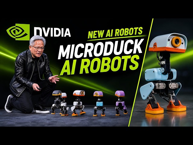 Nvidia Microduck AI Robots are mind blowing - World Premiere and First Look