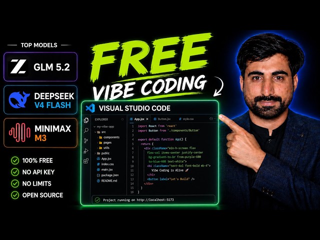 GLM 5.2 & DeepSeek V4 Flash FREE in VS Code (No API Key, No Subscription) — Cline Setup 2026