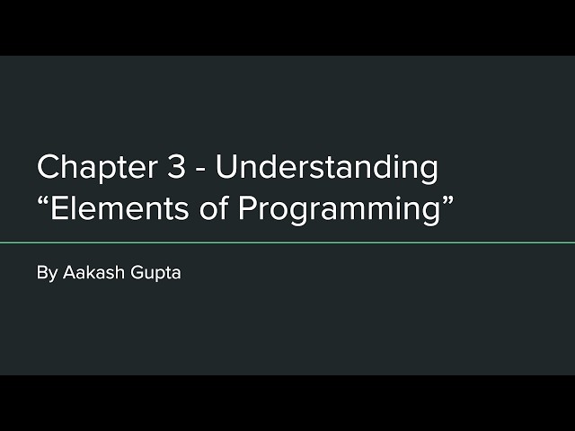 4. Chapter 3 - Associative Operations - Understanding "Elements of Programming"