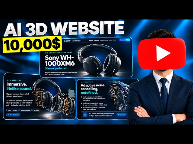 How To Build $10,000 3D Website for Free — No Coding Required!