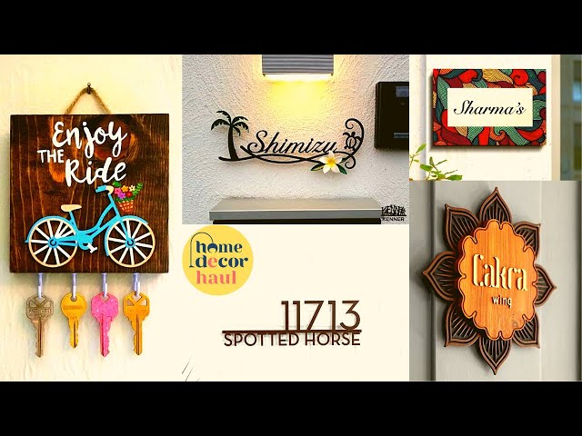 Unique Name Plate Designs For Home 2022 | Personalized Nameplate | House Nameplate | Home Decor Haul