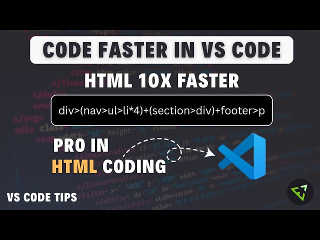 Code Faster in VS Code | Emmet Tutorial for HTML & CSS (Beginner to Pro in 2026 )