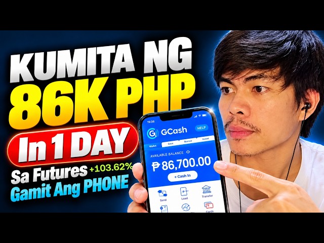 KUMITA NG 86K Php In 1 DAY Sa FUTURES App Gamit Ang Cellphone