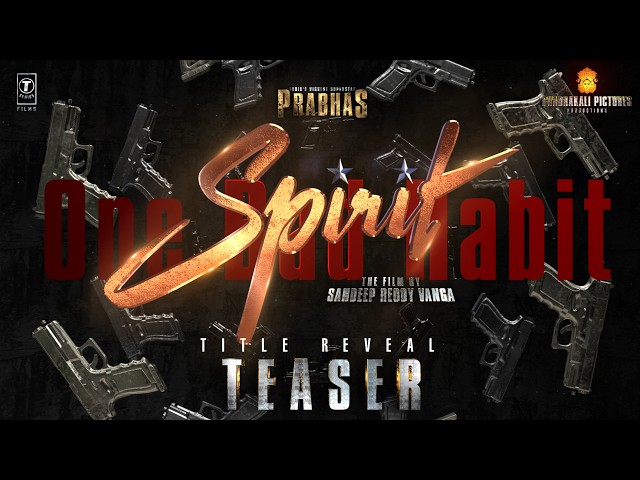 Spirit Official Teaser | Prabhas | Triptii D, Vivek Oberori | Sandeep Reddy Vanga | Bhushan Kumar