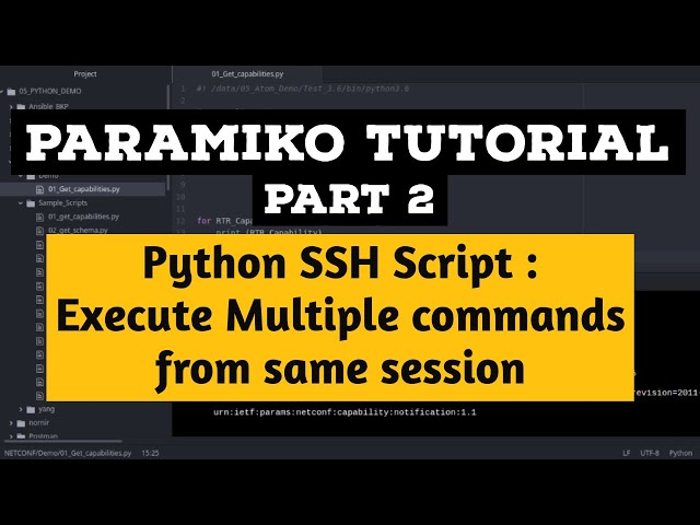 Paramiko Tutorial :Part2  Python SSH Execute multiple commands in same session | Host key policy
