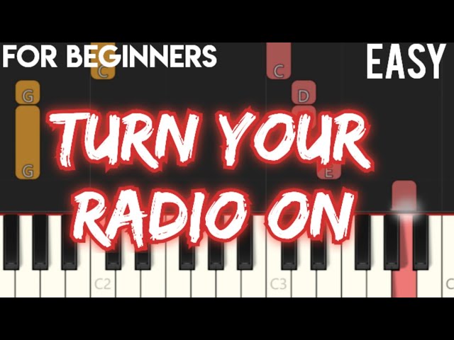 TURN YOUR RADIO ON - SLOW & EASY PIANO TUTORIAL