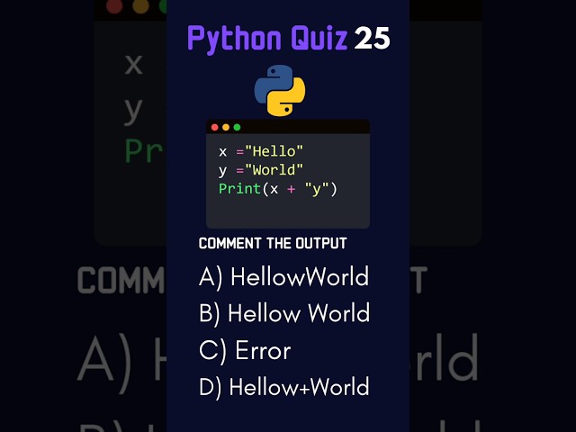 Python MCQ Test Your Brain 🧠 25 #tech #python