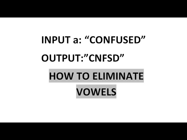 How To Remove Vowels From The Given String Using Java