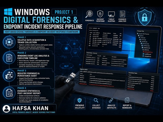Windows Digital Forensics & Endpoint Incident Response Pipeline (Project 1)