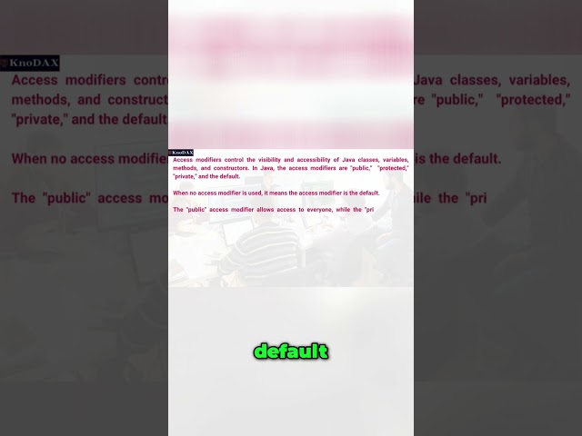 Master Java Access Modifiers in 5 Minutes!