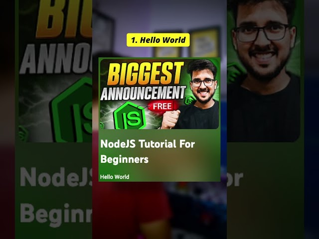 Master Node JS from These Playlist 🤯🔥