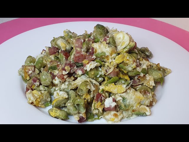 BROAD BEAN SCRAMBLED. A high-protein recipe! #nuberosaylila