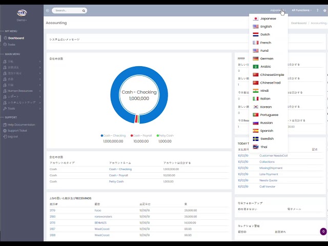 Enterprise X ERP System with Full Source Code - How to Switch Between Languages on the fly