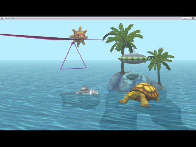 Alice.org-made Sci-Fi: The Turtle, Spaceship, Submarine & Glider
