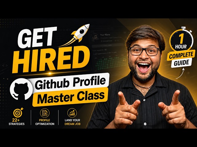 GitHub Profile Masterclass 🚀 22 Strategies to Get Placed in Top Companies